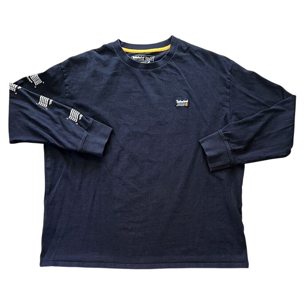Timberland Graphic Long Sleeve Black T-Shirt Men's XXL